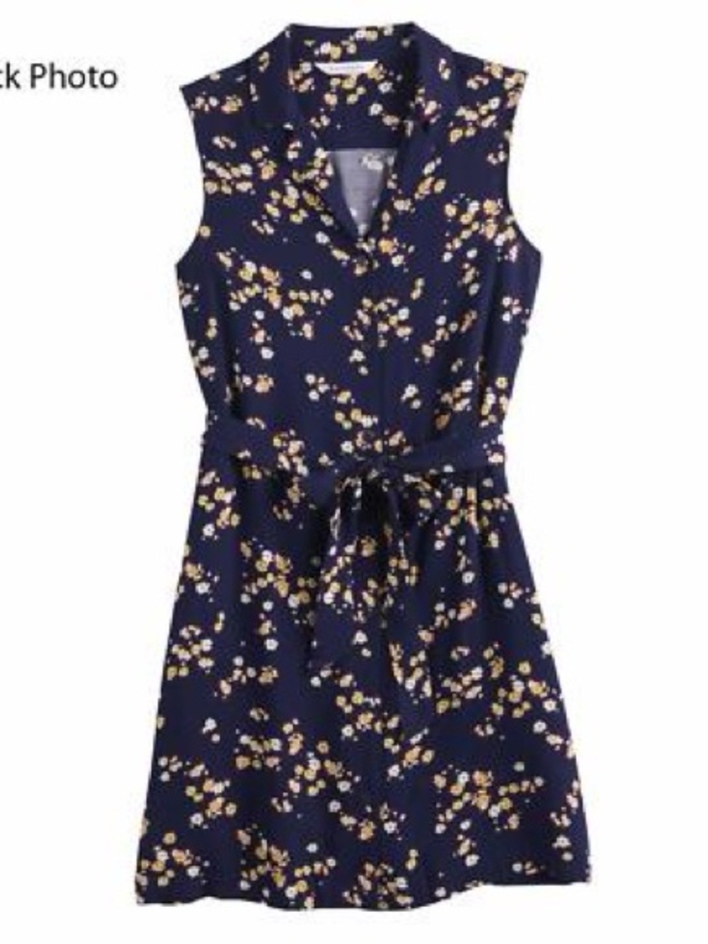 POPSUGAR Navy Blue Floral Midi  Dress